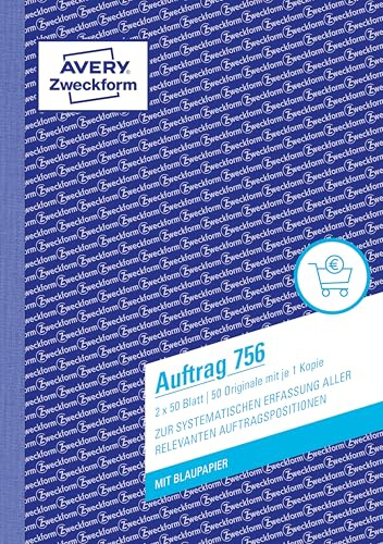 Avery Dennison Zweckform - Formularios de ventas y facturas (2 x 50 hojas A5)