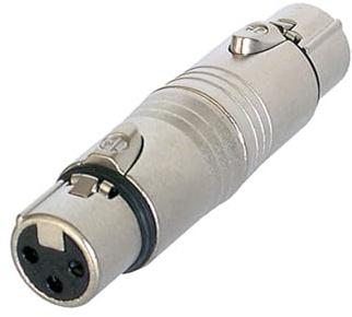 Neutrik NA3F5F Adapter, 3-polig XLR zu 5-polig XLR, Steckadapter, geeignet für Audio- und Musikgeräte