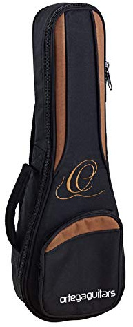 Ortega Guitars Pro Series Sopran-Ukulele-Tasche - Nylon, OUBG-SO | für Sopran-Ukulele, Höhe 55cm, Breiter Halsgurt, mit Schultergurten