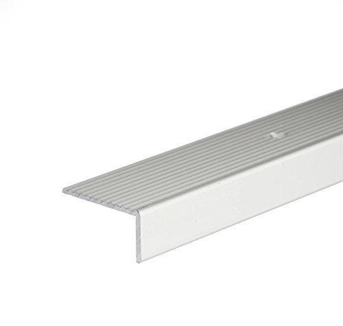ANODISED Aluminium Anti Non Slip Stair Edge Nosing Trim 900mm x 20mm x 40mm A33 Silver