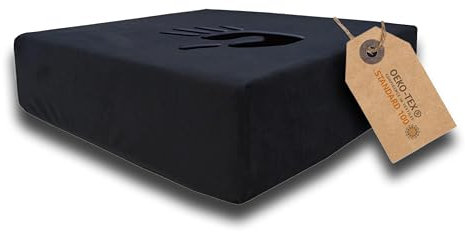 PrimoLiving Orthopädisches Memory-Schaum Sitzkissen - 10 cm Sitzerhöhung - 40x40x10 cm Aufstehhilfe - festes Sitzkissen