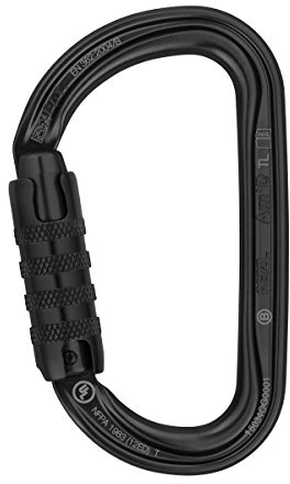 Petzl Erwachsene Karabiner Am'D Triact-Lock, Schwarz, M34 TLN