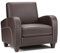 Julian Bowen Vivo Armchair, Brown Faux Leather