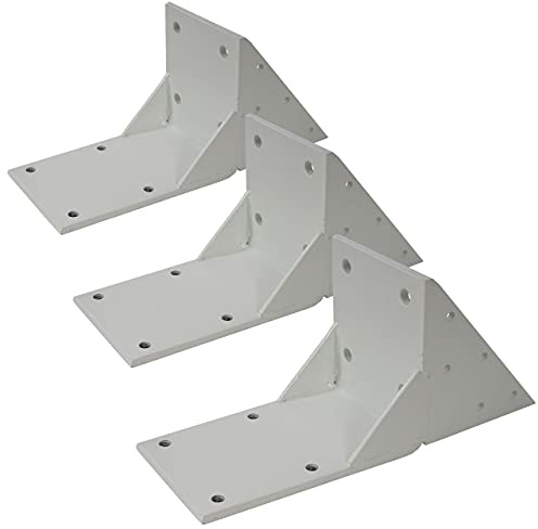 Mendler 3er-Set Dachsparrenadapter für Kassetten-Markise T124, Dachsparren Halterung Adapter - weiß