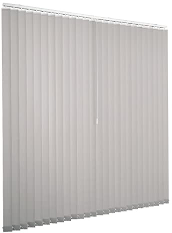Lamellenvorhang Komplettset Ventanara Vertikaljalousie 89mm inkl. Montagematerial (grau (tageslicht), B300 x H250 cm)