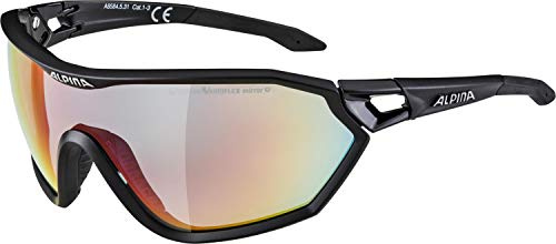 ALPINA S-WAY QV - Kontrastverstärkende, Selbsttönende & Beschlagfreie Sport- & Fahrradbrille Mit 100% UV-Schutz Für Erwachsene