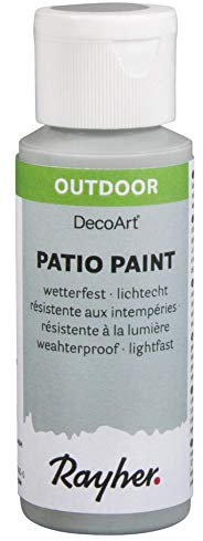 Rayher 38610560 de Patio Paint, Flacon 59 ML, Gris Clair