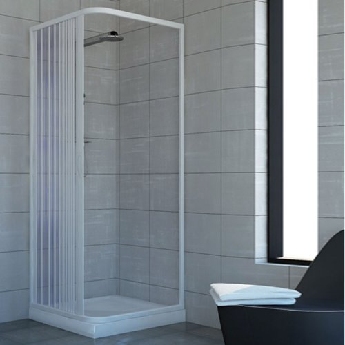 ROLLPLAST PINTO PVC Duschkabine 80x100 mit seitlicher Öffnung Mod. Acquario
