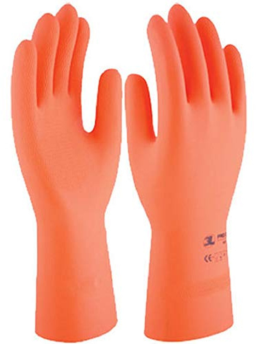 GUANTE QUIMICO L09-32CM NAT. FLOC. PROTEX LATEX NAR 3L