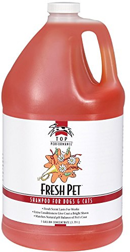 Top Performance Fresh Pet Shampoo, 1-Gallon,Black