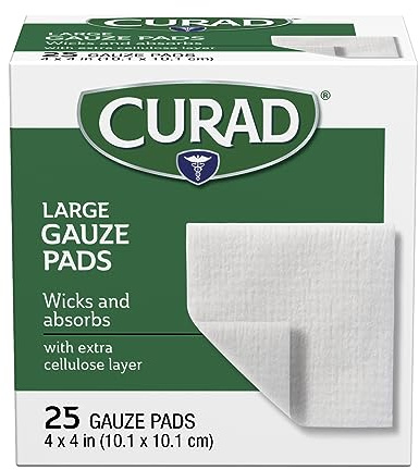 Curad Pro-Gauze Sterile Pads, 4 x, 4, 25 Count (Packaging May Vary)