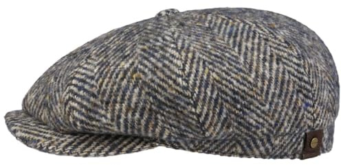 Stetson Hatteras Schildmütze Damen Herren 100% Schurwolle Flatcap mit Baumwollfutter Herbst Winter