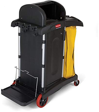 Reinigungswagen Hygen für Pflegeeinrichtungen, Rubbermaid VB 000975 - Schwarz
