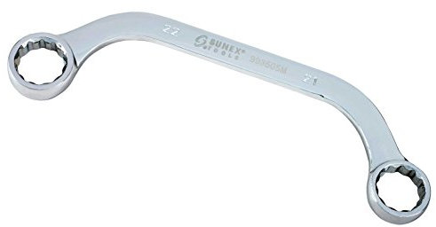 Sunex 993501 M 8 mm x 10 mm Voll Poliert Half Moon doppelt Rohrsteckschlüssel, 993505M