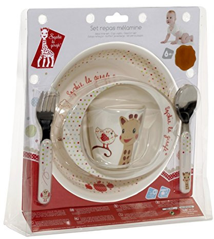 Sophie la Girafe - Fresh Touch - Set Repas Mélamine - Version Kiwi