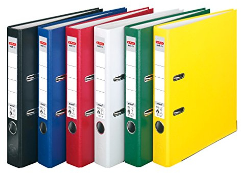 Herlitz Ordner maX.file protect A4 (5cm mit Einsteckrückenschild) (Sortiert | 6er Pack)