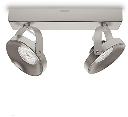 Philips myLiving LED Spot Spur 2-flammig Metall 4.5 W Edelstahl gebürstet 533121716