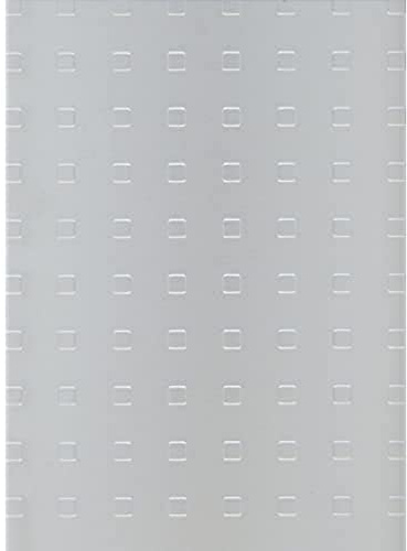 Alberts 466473 Strukturblech | Quadrat-Prägung | Aluminium, silberfarbig eloxiert | 600 x 1000 x 1 mm