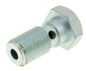 Hohlschraube Bremsleitung M10x1,0, kompatibel mit AJP/Brembo Bremssätteln | Gesamtlänge 26 mm, M10x1,0 Gewinde; benötigte Schraube bitte mit der Abbildung vergleichen, da AJP/Brembo 3 Typen verwenden