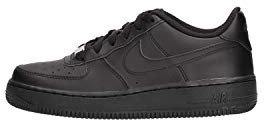 Nike Unisex Air Force 1 (Gs)' Basketball Shoes, Black Black Black 009, 6 UK