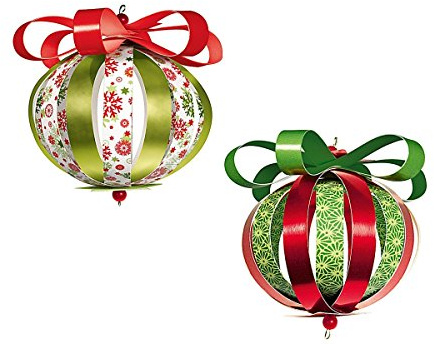 Ursus 24100099 - Designstreifen Mini Paper Balls Classic Ornaments