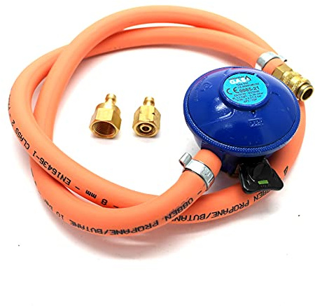 Huddersfield Gas Branded Universal Quick Release 21mm Clip On Butane Bbq Kit Fits 5/8 Unf & 1/4 Bsp Lht