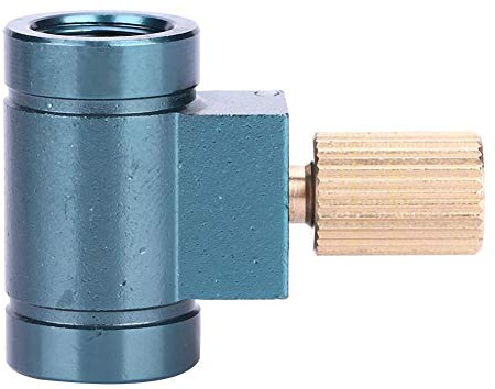 Gas Canister Refill Adapter Aluminium Alloy Outdoor Furnace Head Gas Tank Inflating Accessories Valve for Camping Hiking