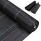 OUNUO 3 x 25 m Malla Antihierbas, Malla contra Malas Hierbas, 90 g/m² Geotextil, Protección césped Artificial, Lona antimalezas jardín, Anti-UV, Negro