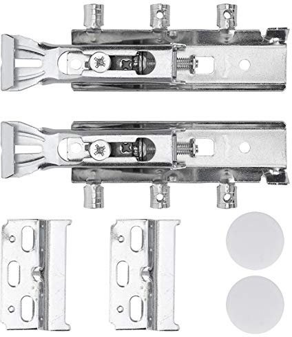 JEOZBM Ganci per Armadietti da Cucina Nascosti, Staffa per Appendere a Parete per Armadietti da 2 Pezzi, Piastre per Armadietti da Parete Binario di Sospensione per Armadi per Mobili