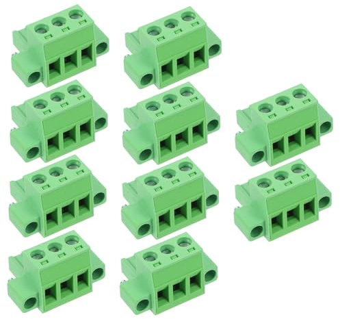 HEALEEP 10stücke Pcb-schraubverbindersatz Rasterverbinder-kit Pcb-klemmenblocksatz Schraubklemmenverbindersatz Sortiment Für Elektronikarbeiten Rasterklemmenblock Steckverbindersatz