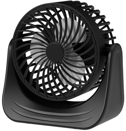 Tomedeks Ventilateur Mini Ventilateur Portable Silencieux Ventilateur Bureau 3 Vitesses Réglable Alimenté par USB, pour le Maison et Bureau