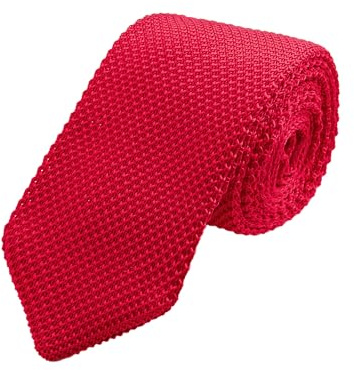 WANYING Herren 7cm/ 2,75 Schmale Strickkrawatte Gestrickte Narrow Krawatte Knit Tie Retro Sporty Casual Büro Basic für Gentleman