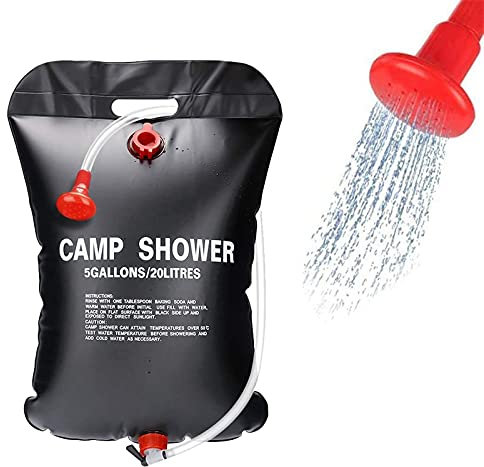 CBROSEY Campingdusche Solardusche,Solar Duschtasche,Campingdusche Solardusche Tasche,Solar Heizung Camping Duschtasche,Tragbare Duschtasche für Reisen im Freien, Bergsteigen und Wandern