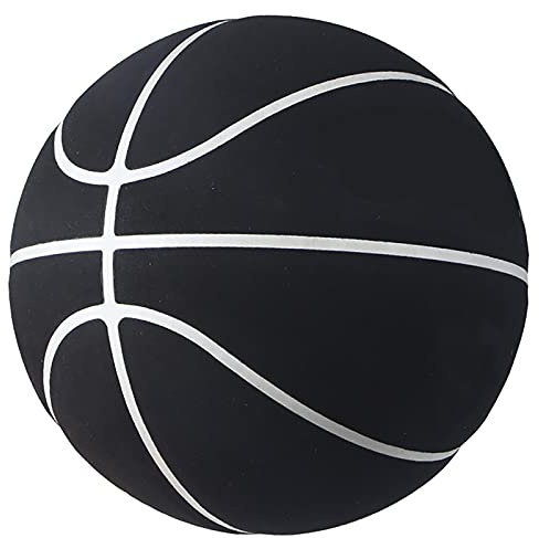 Ballon de basket professionnel N°7 avec pompe pour entraînement intérieur et extérieur et compétition - Cuir PVC résistant à l'usure