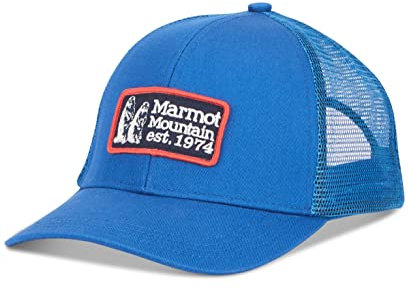 Marmot Herren Retro Trucker Hat Baseballkappe, Dark Azure, Einheitsgröße EU