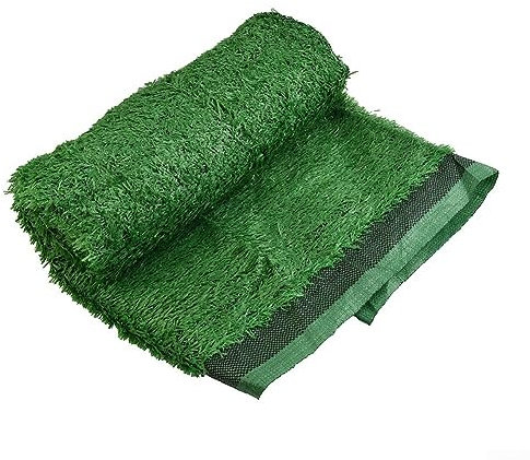 Oniissy Tappeto di artificiale, verde finto paesaggio sintetico giardino prato tappeto erboso per giardino esterno paesaggio balcone cane gatto artificiale 100 x 300 cm artificiale