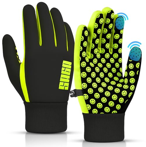 SAGA SPORTS Gant Équitation Enfant | Gants Enfant Hiver 8 Ans & Gant de Neige Enfant | Gants Ski Enfant 5 Ans Résistants à l’Eau, Tactiles & Antidérapants | Chauds et Lavables en Machine