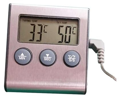 MILISTEN Fleischthermometer Grillthermometer sofort ablesbares Thermometer Ofenthermometer Kochthermometer Lebensmittel Sonde