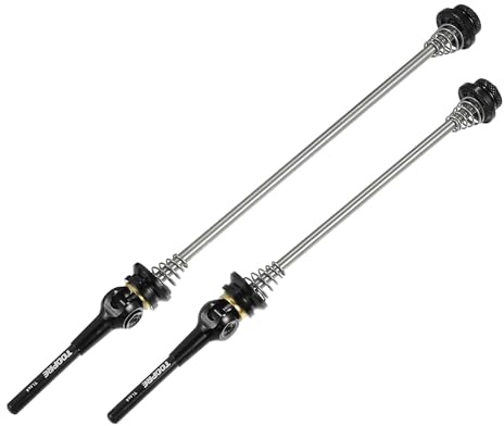 Motoforti 1 Paar Fahrrad Schnellspannachsen Vorderrad Hinterrad 140mm 180mm Schwarz