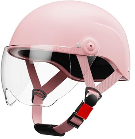 retrò Casco Scodella Portatile Mezzi Caschi Jet, Mezzo Casco da Motociclista Vintage Caschi Caschi Casco A Scodella Scooter Motorino ECE Omologato Mezzo Elmetto da Moto retrò