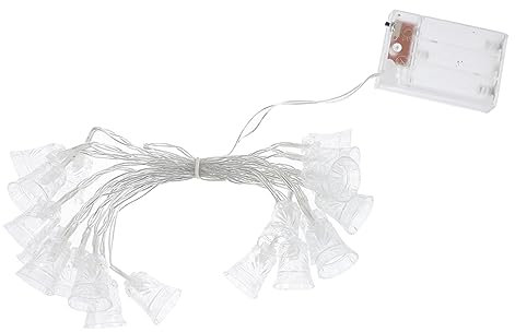 Angoily LED Glocken Lichterkette 20 Stück PC für Innen und Außendeko