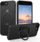 DOMAVER iPhone 7 Plus/iPhone 8 Plus Hülle mit Stander, Handyhülle iPhone 7 Plus/iPhone 8 Plus Case kompatible mit Mag Safe, Matt Transparente Ultra Dünne Rundumschutz Magnetisch Schutzhülle, Schwarz