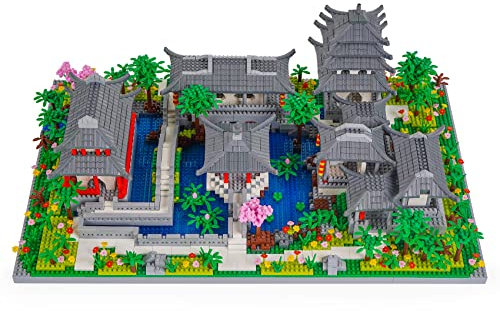 LULUFUN Suzhou Ensemble de Blocs de Construction, Jouets d'architecture, Jeux de Blocs de Jardin Classiques, l'architecture Chinoise Antique, Mini Blocs de Construction, Cadeaux Jouets pour Enfants