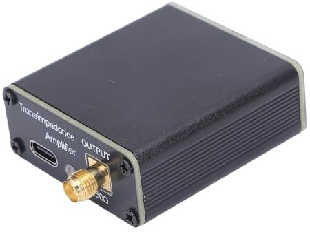 Amplificateur à Faible Bruit, Amplificateur RF à Bande Complète de 10 KHz-180 MHz Ajustement pour les Radios, les Antennes et les Récepteurs Distants, Rechargeable de Type C