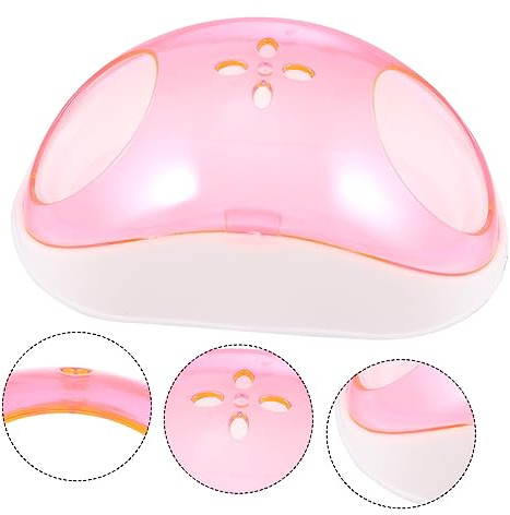 Hemobllo Baño Arena Plástico Rosa para Hámster Chinchilla