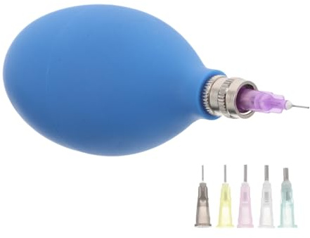 Veemoon Keramik Töpferapplikator Blau aus Kunststoff und Metall für Feine | Tonflasche für Präzises Auftragen, Vielseitiges Werkzeug für Werfen und Unterverglasung