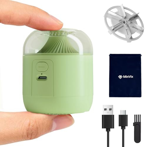MinVix® Bobble Remover for Clothes, Portable Rechargeable Lint Remover, Electric Fabric Shaver, Debobbler Clothes Shaver, Fuzz/Fluff/Pilling Defuzzer Defluffer for Wool Jumper, Knitwear, Sweaters,Sofa