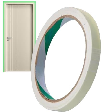 Generisch Pegatinas que brillan en la oscuridad - Cinta fluorescente | Cinta adhesiva de luz verde adecuada para decoración de pared, marcado de seguridad y orientación nocturna