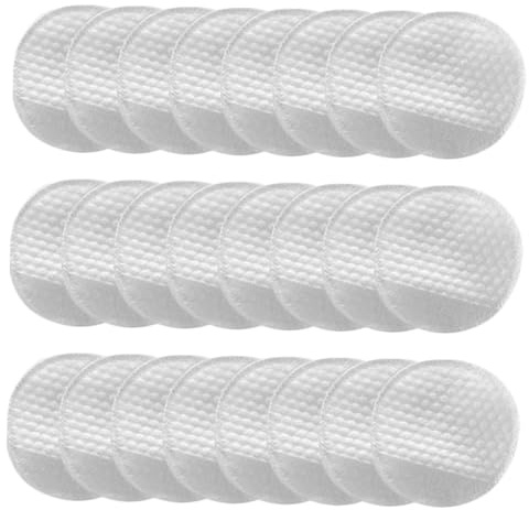 Beaupretty 120 Stück Make Up Entferner Pads Rund mit Doppelseitiger Perlentextur Weiche Fusselfreie Vlies Gesichtspads für Empfindliche Haut Praktische Handtasche für Unterwegs