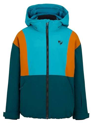 Ziener Kinder ABBE-Z Ski-Jacke/Winterjacke | warm, atmungsaktiv, wasserdicht, aqua breeze, 164